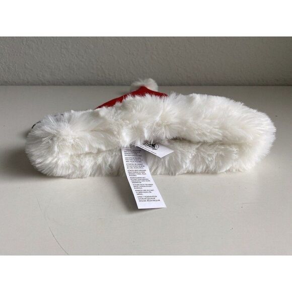 Disney Parks Christmas Holiday Mickey Mouse Quilted Santa Hat Ears Adult NEW - Picture 4 of 6